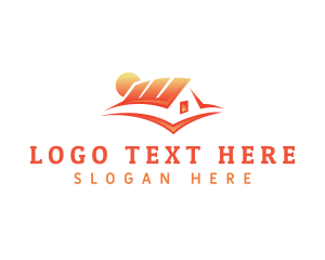 Roofing - Sun Roofing Construction logo design