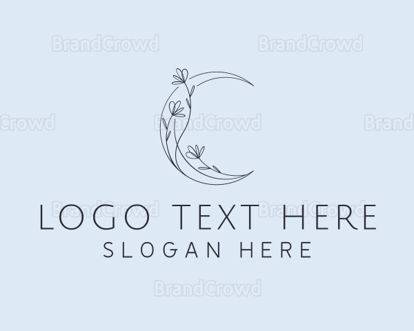 Floral Moon Jewelry Logo