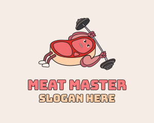 Muscled Meat Workout logo design