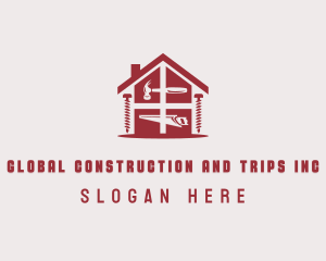 Repairman - Builder Contractor Tools logo design