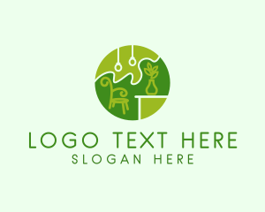 Organic Furniture Shop  logo design