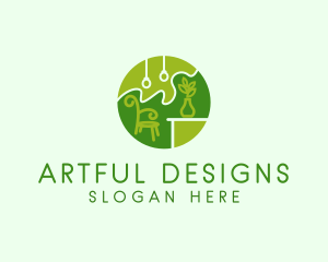 Organic Furniture Shop  logo design