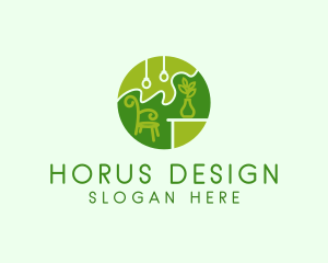 Organic Furniture Shop  logo design