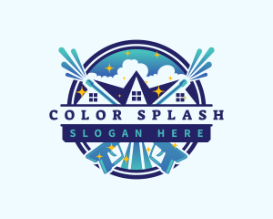 Pressure Wash Housekeeping logo design