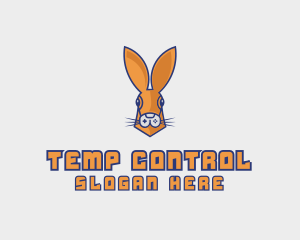 Controller Rabbit Bunny logo design