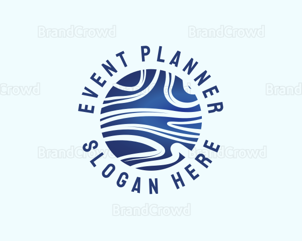 Sphere Fluid Wave Logo