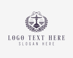 Notary - Justice Attorney Law logo design