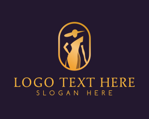 Tailor - Outfit Hat Woman logo design