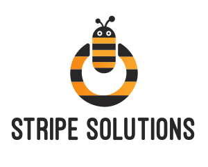 Bee Power Button logo design