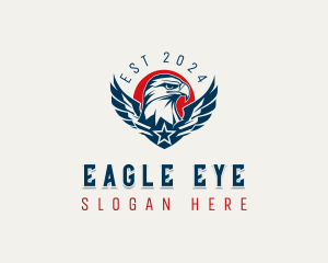 Eagle Wings Patriot logo design