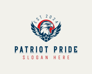 Eagle Wings Patriot logo design