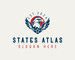 Eagle Wings Patriot logo design