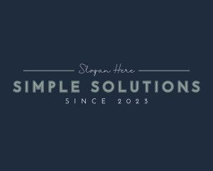 Simple Classy Company logo design