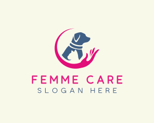 Dog Cat Pet Care logo design