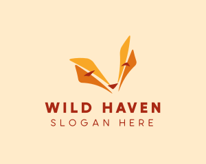 Wild Fox Face  logo design