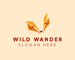 Wild Fox Face  logo design