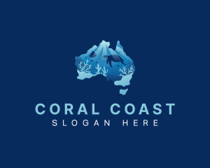 Australia Marine Reef logo design