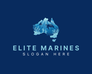 Australia Marine Reef logo design