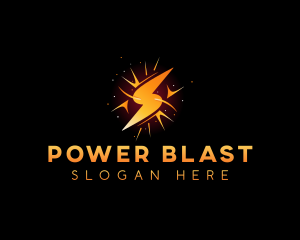 Lightning Bolt Power logo design