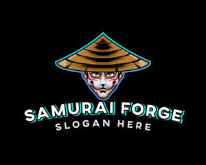 Samurai Ninja Assassin Gaming logo design