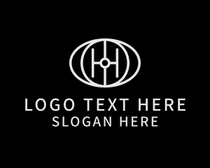 Globe - Geometric Globe Business Letter H logo design