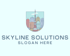 Skyline - Tokyo City Skyline logo design