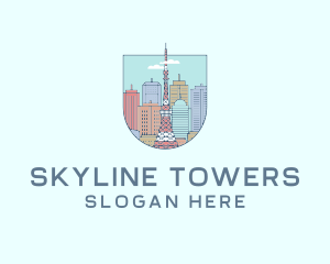 Tokyo City Skyline logo design