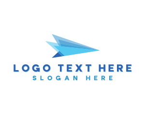 Transport - Plane Aviation Logistics logo design