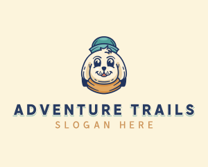 Camping Adventure Puppy logo design