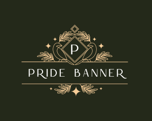 Luxury Bird Banner logo design