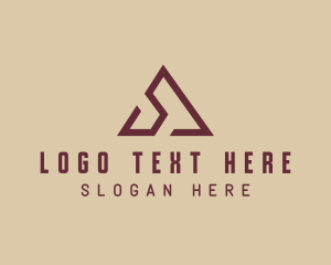 Campgrounds - Mountaineering Letter A logo design