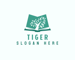 Learning Book Tree Logo