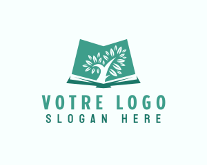 Learning Book Tree Logo