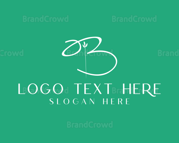 Modern Florist Boutique Logo