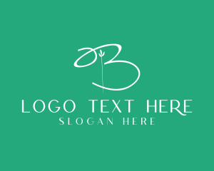 White - Modern Florist Boutique logo design