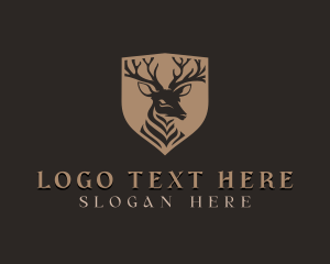 Law Firm - Deer Shield Elk logo design