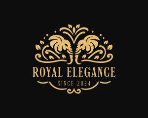 Elegant Royal Elephant logo design