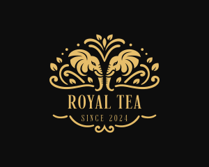 Elegant Royal Elephant logo design