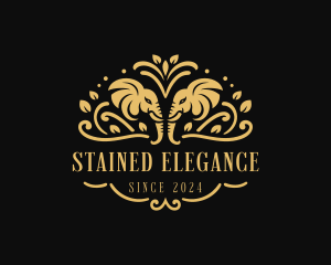 Elegant Royal Elephant logo design