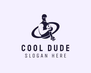 Dude - Hypertrophy Fitness Coach logo design