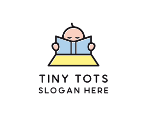 Preschooler - Baby Book Reading Learning logo design