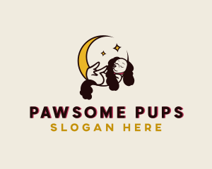 Sleeping Pet Dog logo design