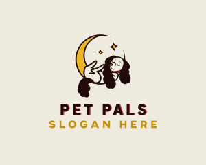 Sleeping Pet Dog logo design