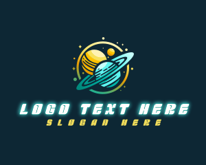 Universe - Cosmic Space Planets logo design