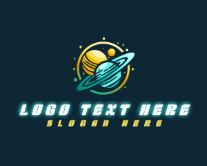 Cosmic Space Planets Logo