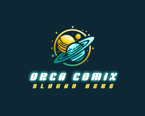 Cosmic Space Planets Logo