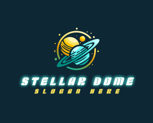 Planetarium - Cosmic Space Planets logo design