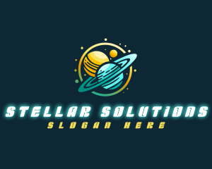 Universe - Cosmic Space Planets logo design