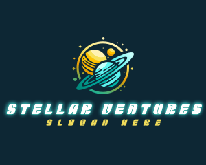 Galactic - Cosmic Space Planets logo design