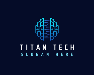 Brain Tech Digital logo design